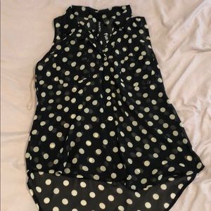Black and white polka dot shirt